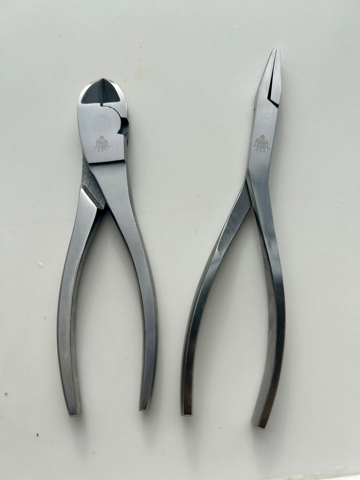 V2 High Grade Stainless Steel Diagonal Cutter and Duck Bill Plier Set.